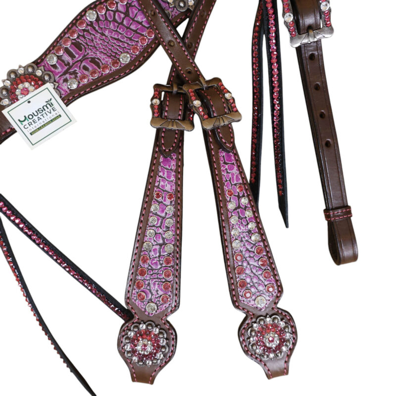 Western Leather Headstall Tack Set (HSBM 114312) - Image 9