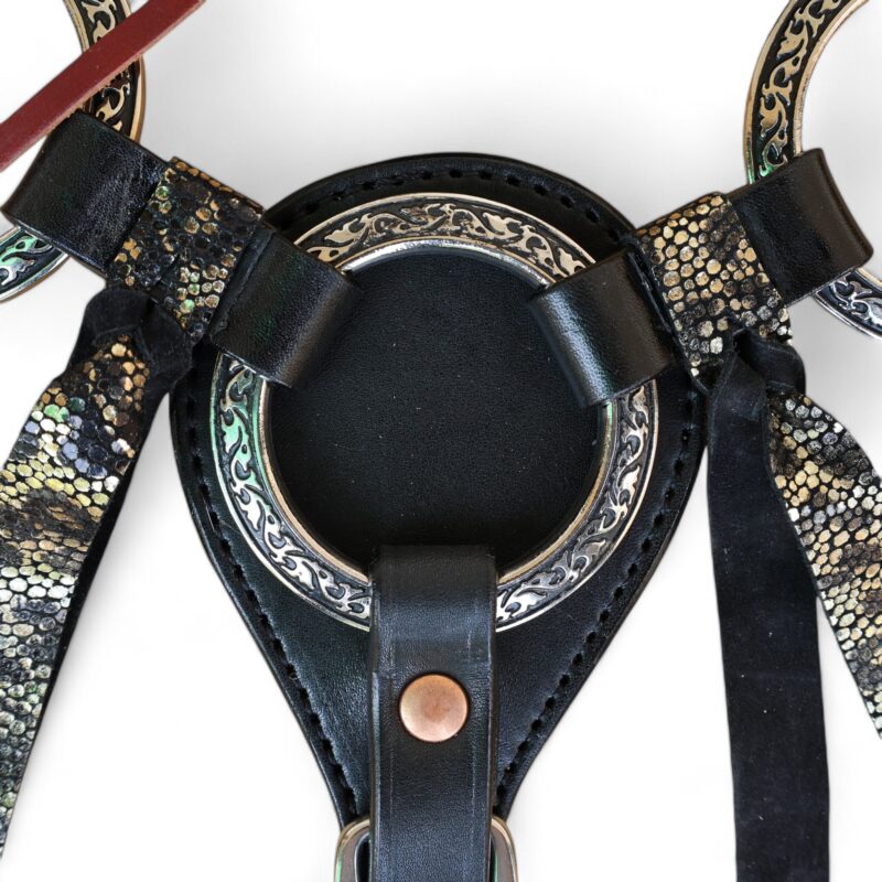 Western Leather Headstall Tack Set (HSBM 114278) - Image 6