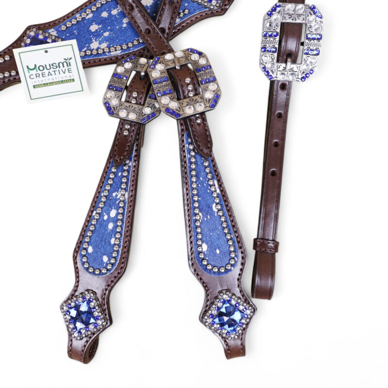 Western Leather Headstall Tack Set (HSBM 114296) - Image 8