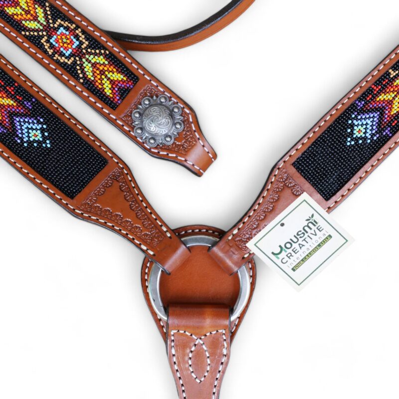 Western Leather Headstall Tack Set (HSBM 114262) - Image 7