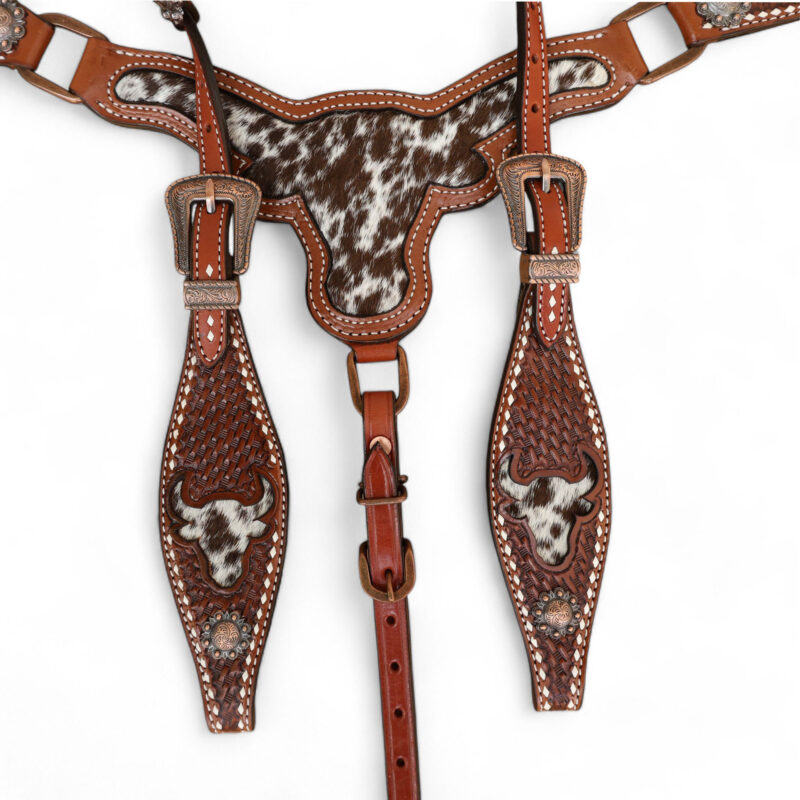 Western Leather Headstall Tack Set (HSBM 114292) - Image 8