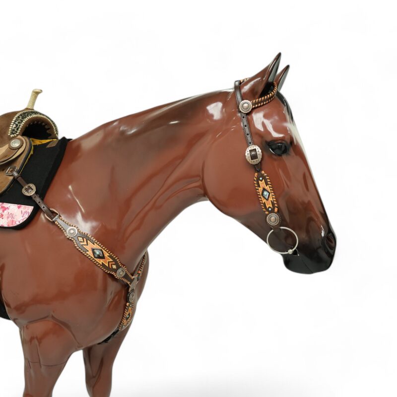 Western Leather Headstall Tack Set (HSBM 114282) - Image 10