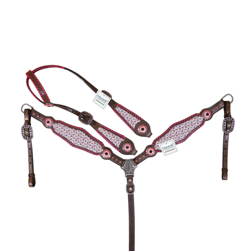 Western Leather Headstall Tack Set (HSBM 114316)