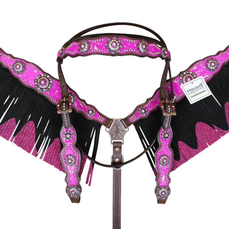 Western Leather Headstall Tack Set (HSBM 114320) - Image 9