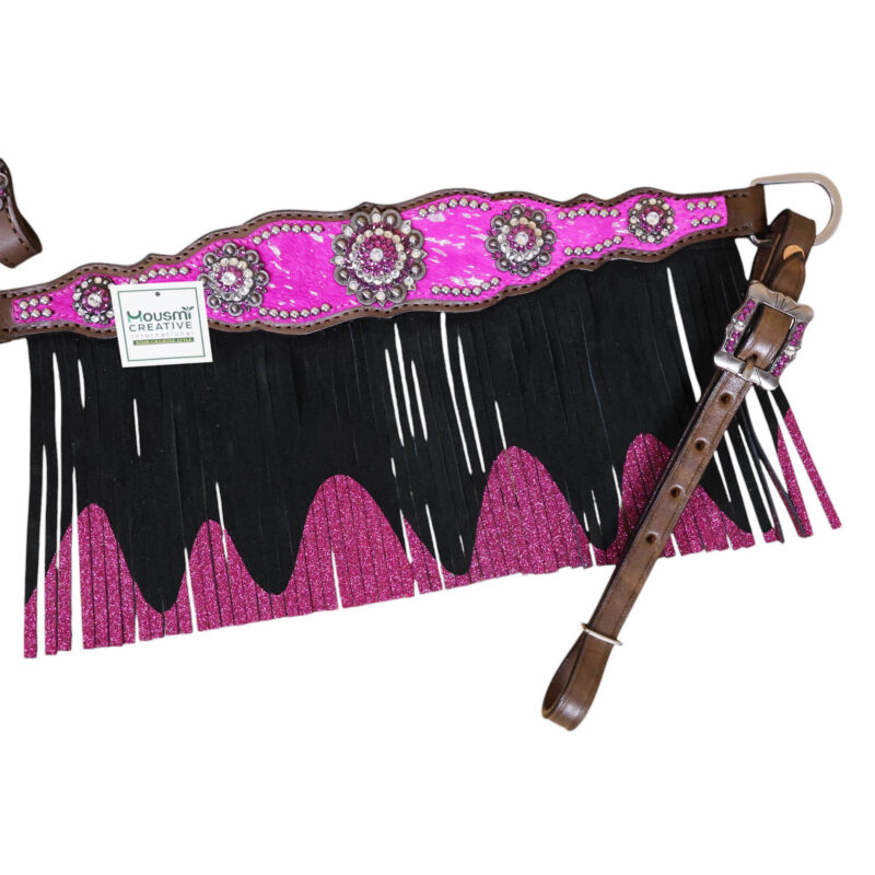 Western Leather Headstall Tack Set (HSBM 114320) - Image 4