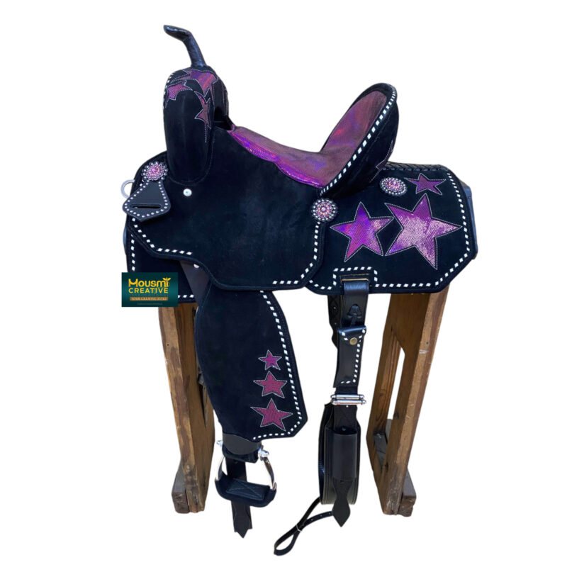 Western Horse Glitter Seat Saddle MSD 114155