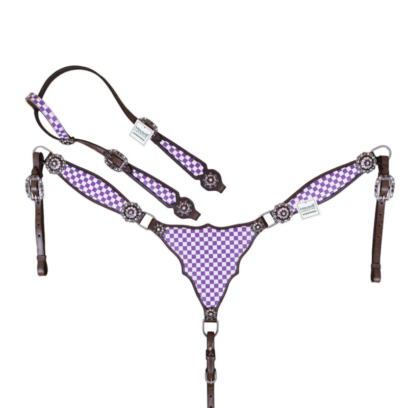 Western Leather Headstall Tack Set (HSBM 114332)