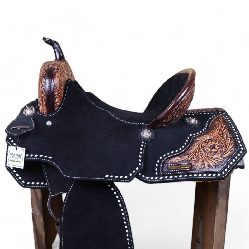 Western Horse Barrel Saddle MSD 103160 - Image 3