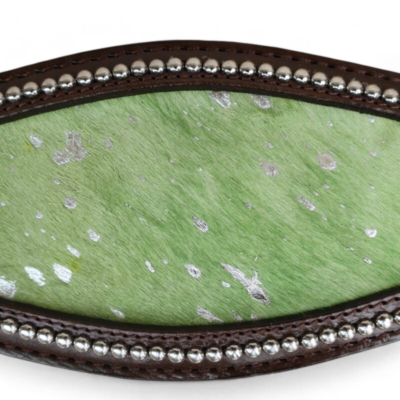 Acid Wash Hair on Leather Bronc Halter BHM 2713154 - Image 5