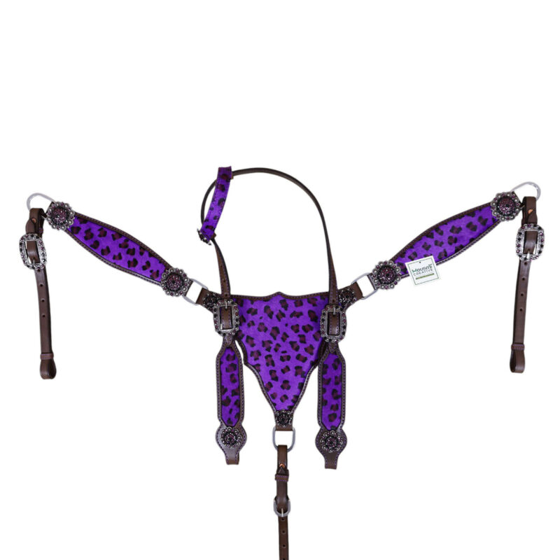 Western Leather Headstall Tack Set (HSBM 114327) - Image 9