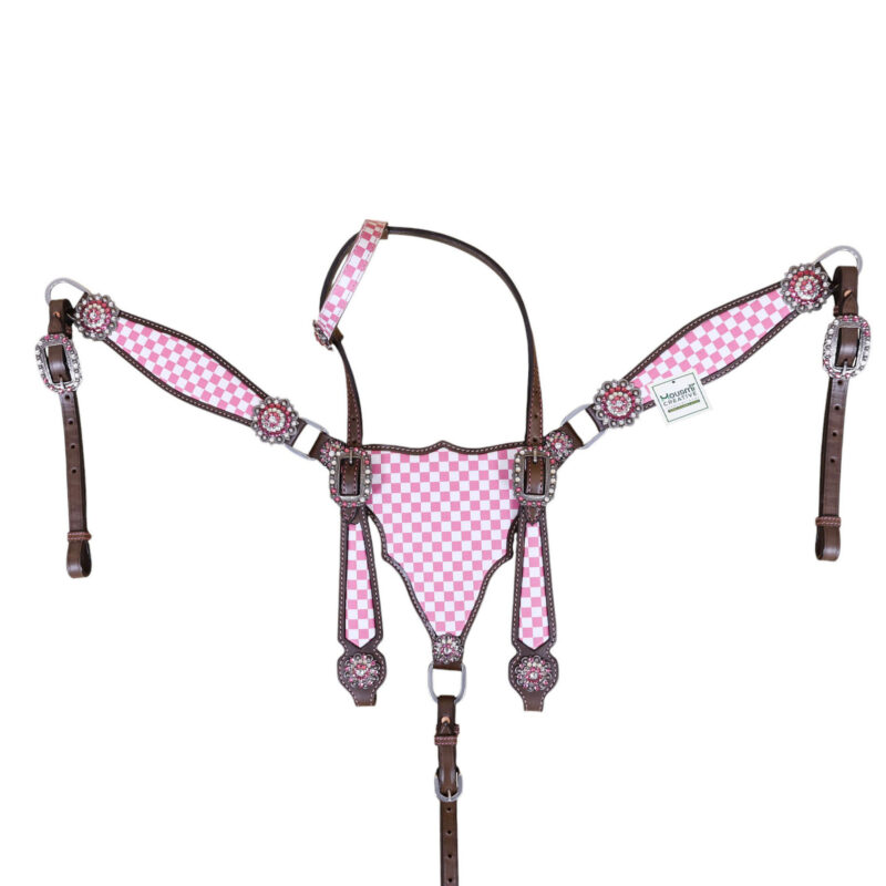 Western Leather Headstall Tack Set (HSBM 114330) - Image 2
