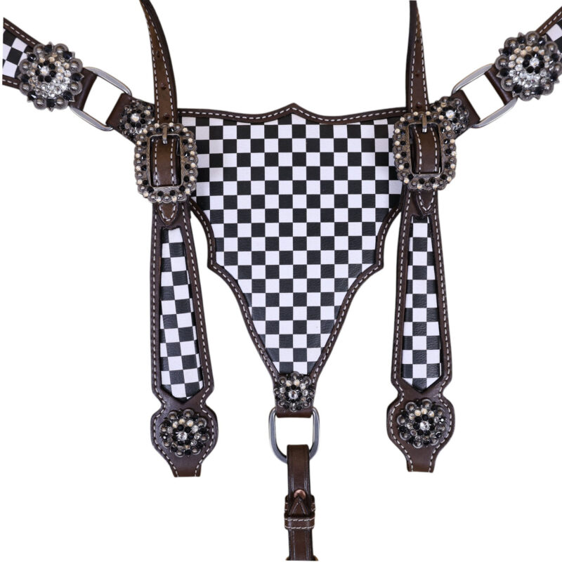 Western Leather Headstall Tack Set (HSBM 114331) - Image 4