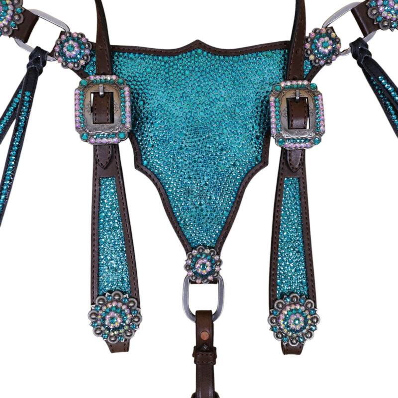 Western Leather Headstall Tack Set (HSBM 114341) - Image 7