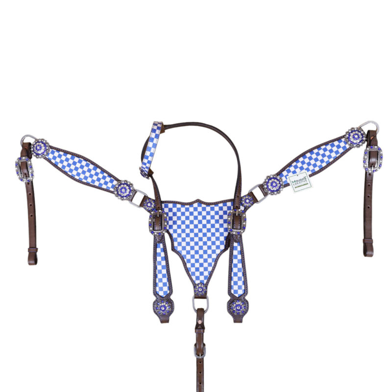 Western Leather Headstall Tack Set (HSBM 114335) - Image 2