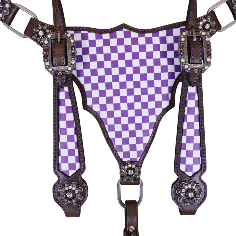 Western Leather Headstall Tack Set (HSBM 114332) - Image 4