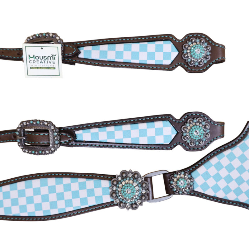 Western Leather Headstall Tack Set (HSBM 114333) - Image 8