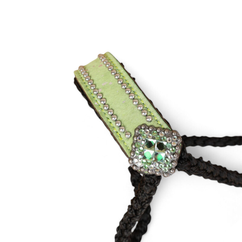 Leather Noseband Mule Tape Lead Rope Halter MMH 114328 - Image 7