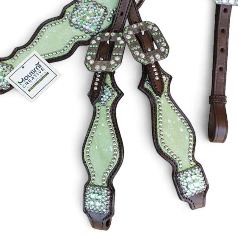 Western Leather Headstall Tack Set (HSBM 114257 CS) - Image 9