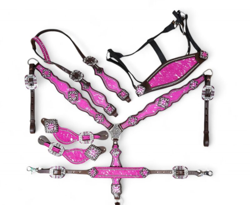 Western Leather Headstall Tack Set (HSBM 114200 CS)