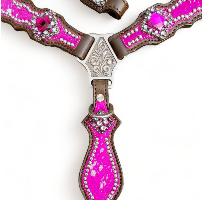 Western Leather Headstall Tack Set (HSBM 114200 CS) - Image 4