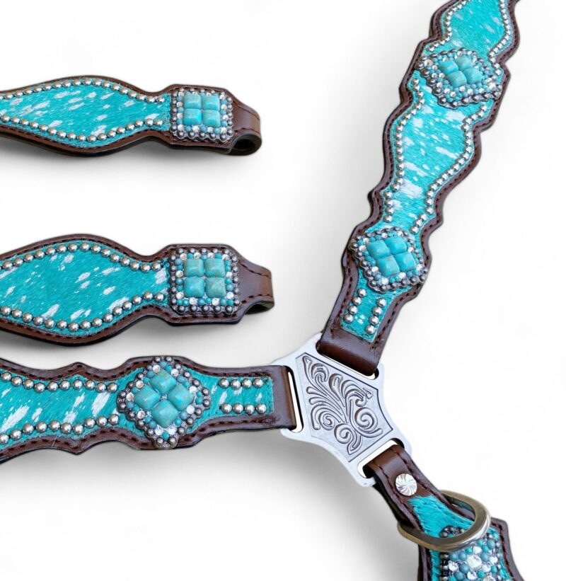 Western Leather Headstall Tack Set (HSBM 114244 CS) - Image 9