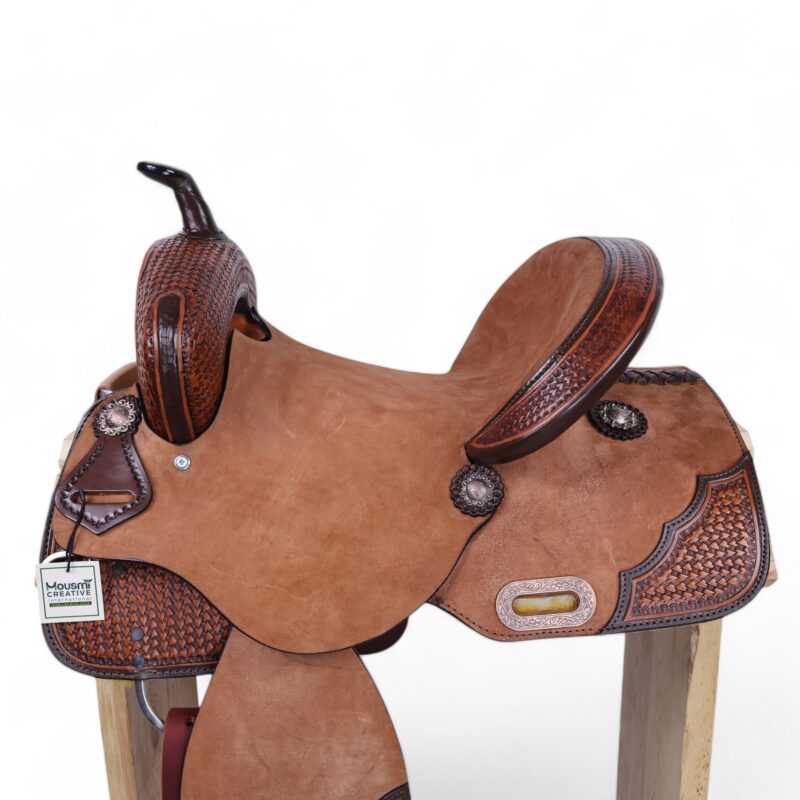 Western Horse Barrel Saddle MSD 103168 - Image 4