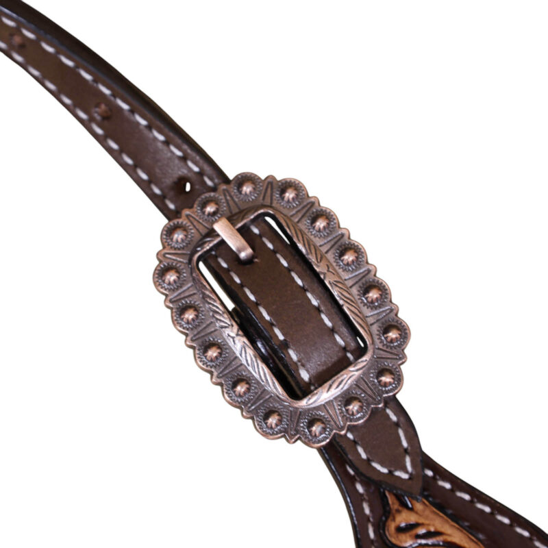 Western Leather Headstall Tack Set (HSBM 114345) - Image 3