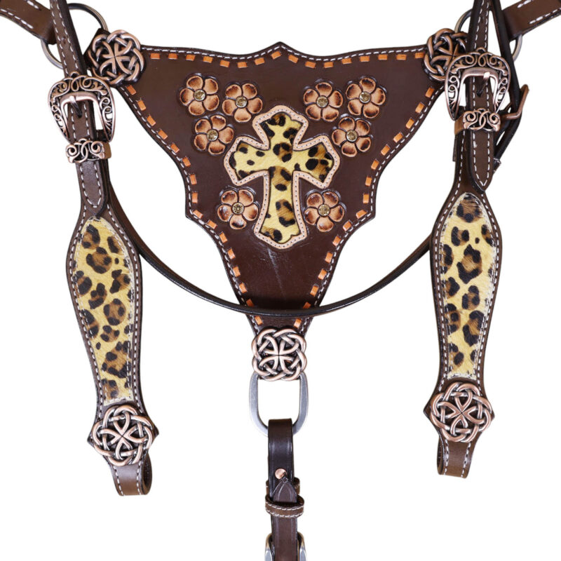 Western Leather Headstall Tack Set (HSBM 114348) - Image 5