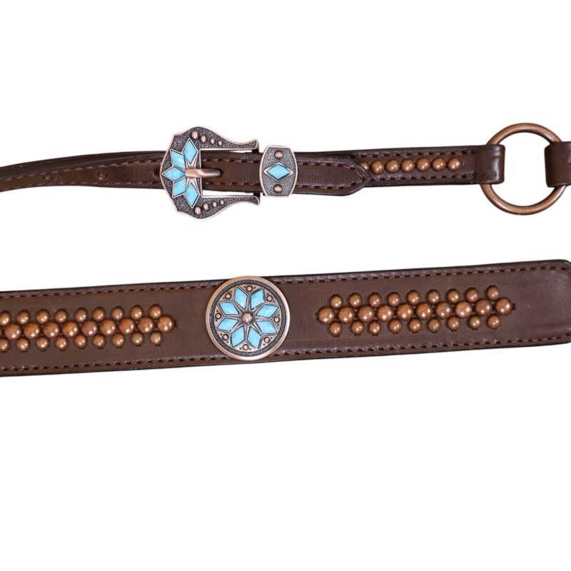 Western Leather Headstall Tack Set (HSBM 114350) - Image 5