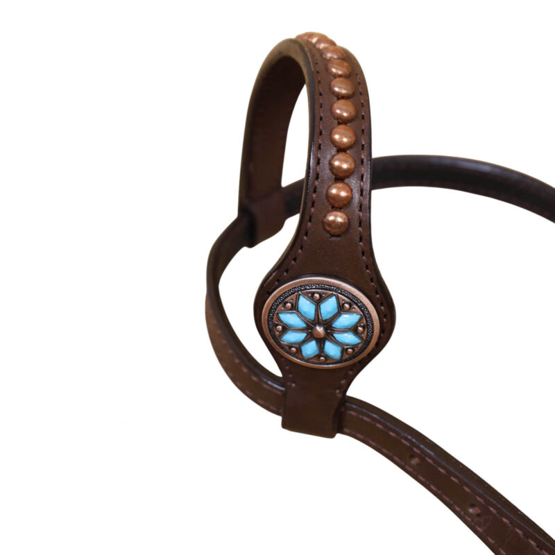 Western Leather Headstall Tack Set (HSBM 114350) - Image 4