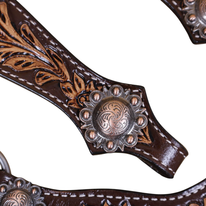 Western Leather Headstall Tack Set (HSBM 114345) - Image 8