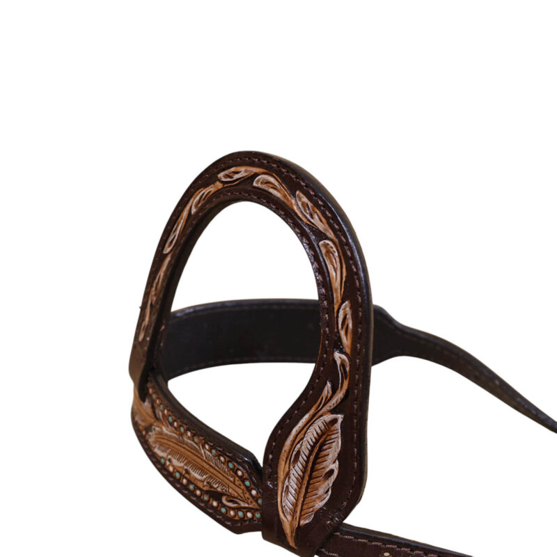 Western Leather Headstall Tack Set (HSBM 114346) - Image 6