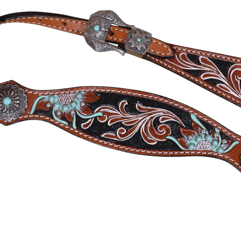 Western Leather Headstall Tack Set (HSBM 114344) - Image 9