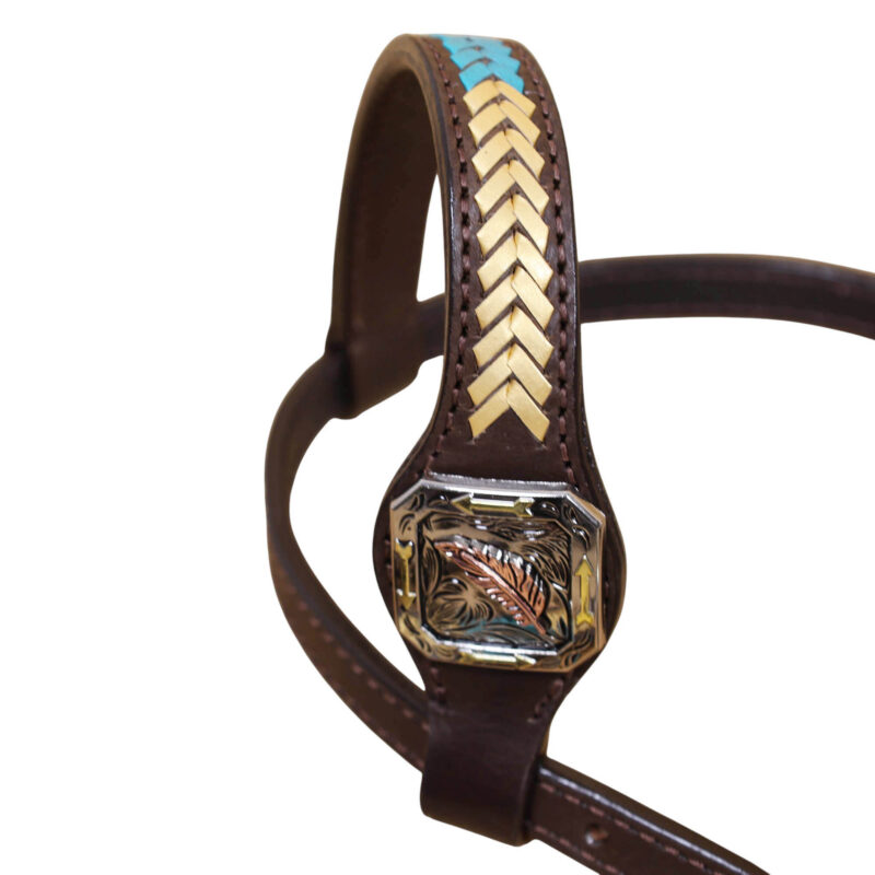 Western Leather Headstall Tack Set (HSBM 114352) - Image 4