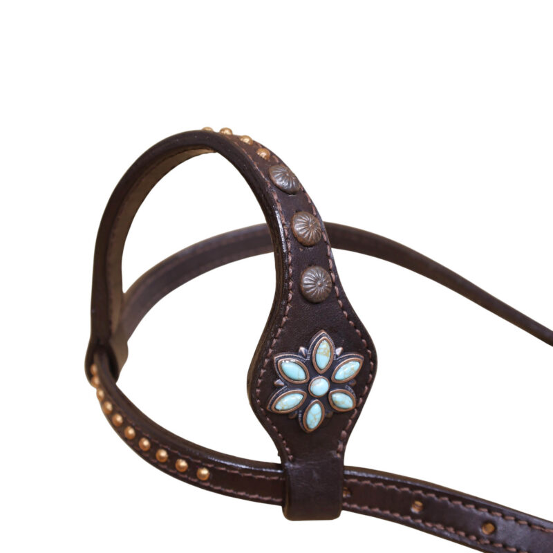 Western Leather Headstall Tack Set (HSBM 114353) - Image 4