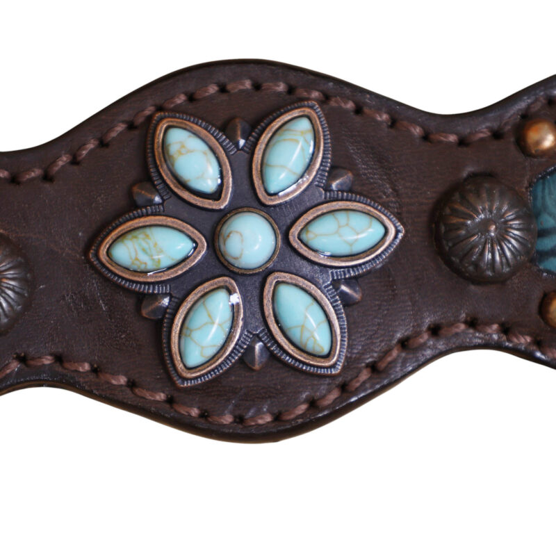 Western Leather Headstall Tack Set (HSBM 114353) - Image 7