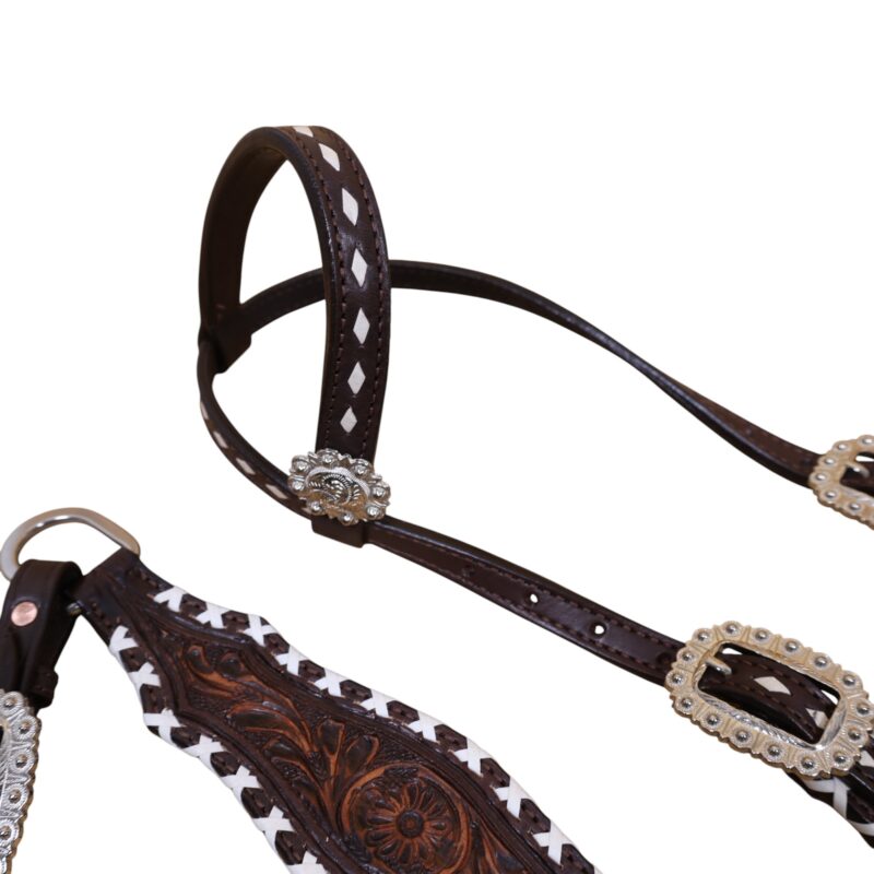 Western Leather Headstall Tack Set (HSBM 114354) - Image 5