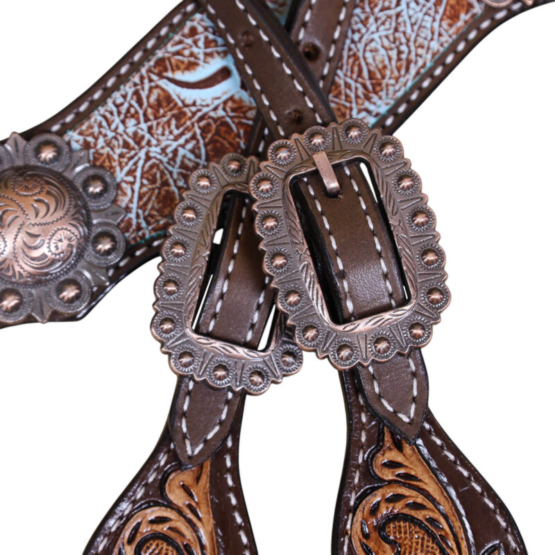 Western Leather Headstall Tack Set (HSBM 114345) - Image 10