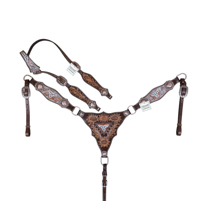 Western Leather Headstall Tack Set (HSBM 114345) - Image 11