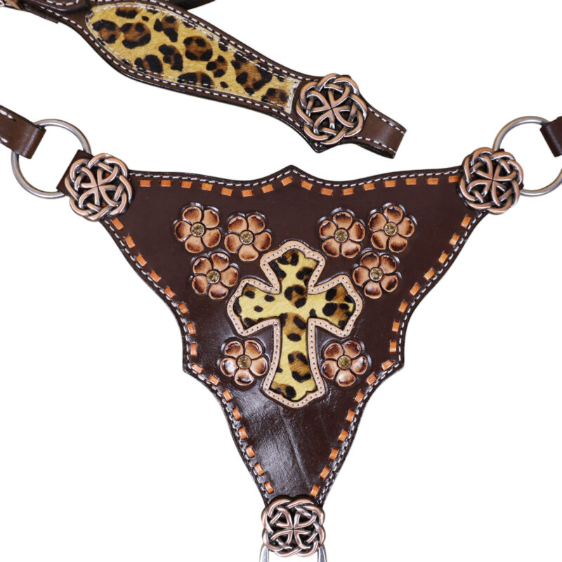 Western Leather Headstall Tack Set (HSBM 114348) - Image 7