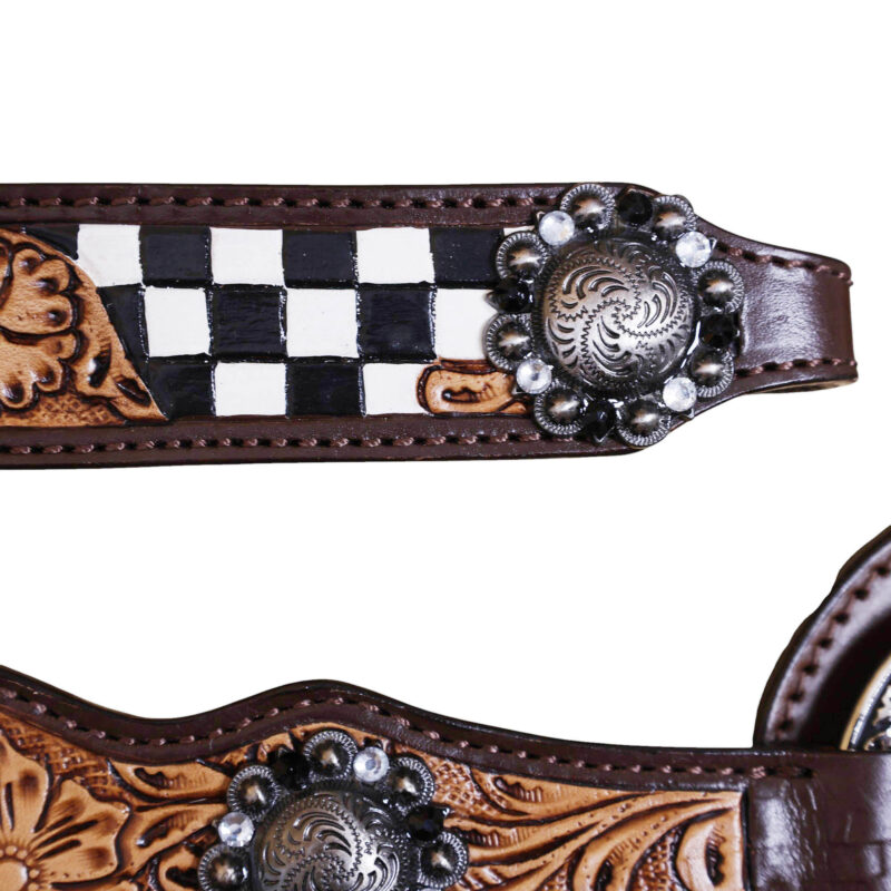 Western Leather Headstall Tack Set (HSBM 114367) - Image 3