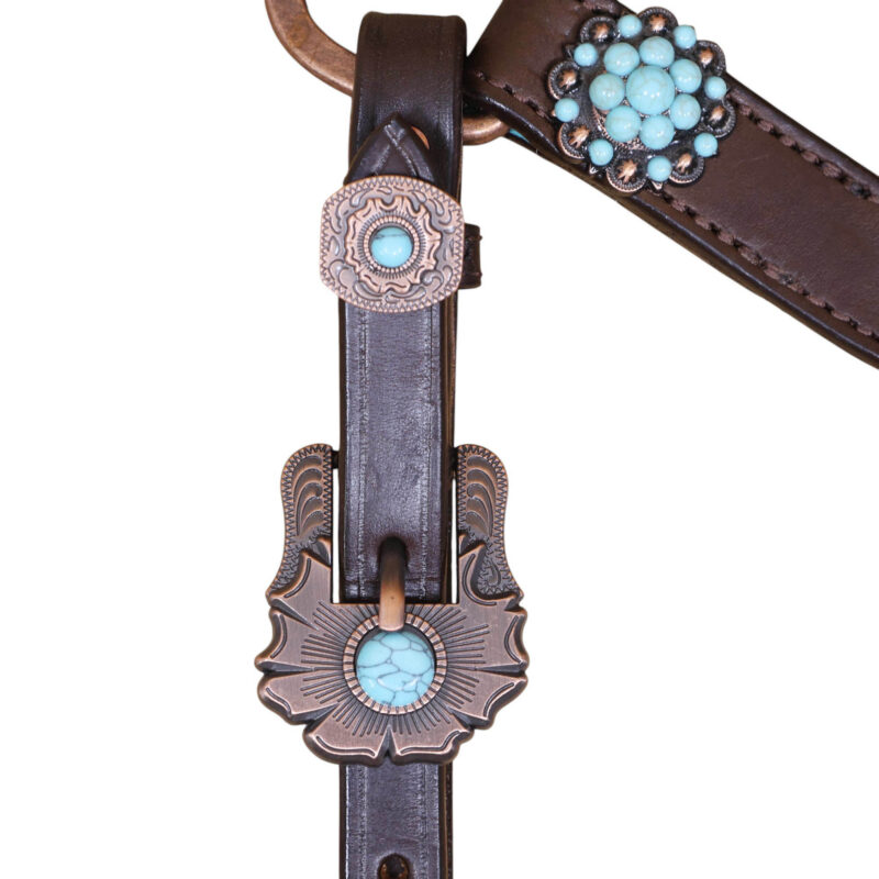 Western Leather Headstall Tack Set (HSBM 114376) - Image 6