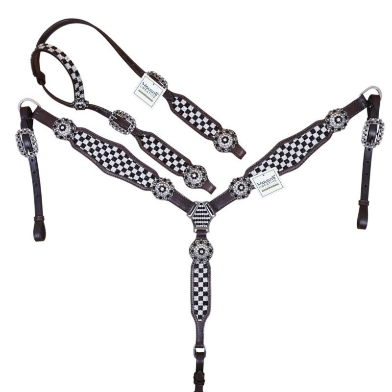 Western Leather Headstall Tack Set (HSBM 114355)