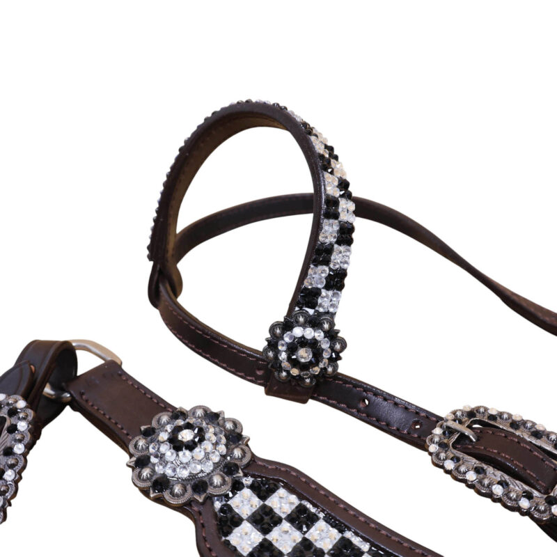 Western Leather Headstall Tack Set (HSBM 114355) - Image 6