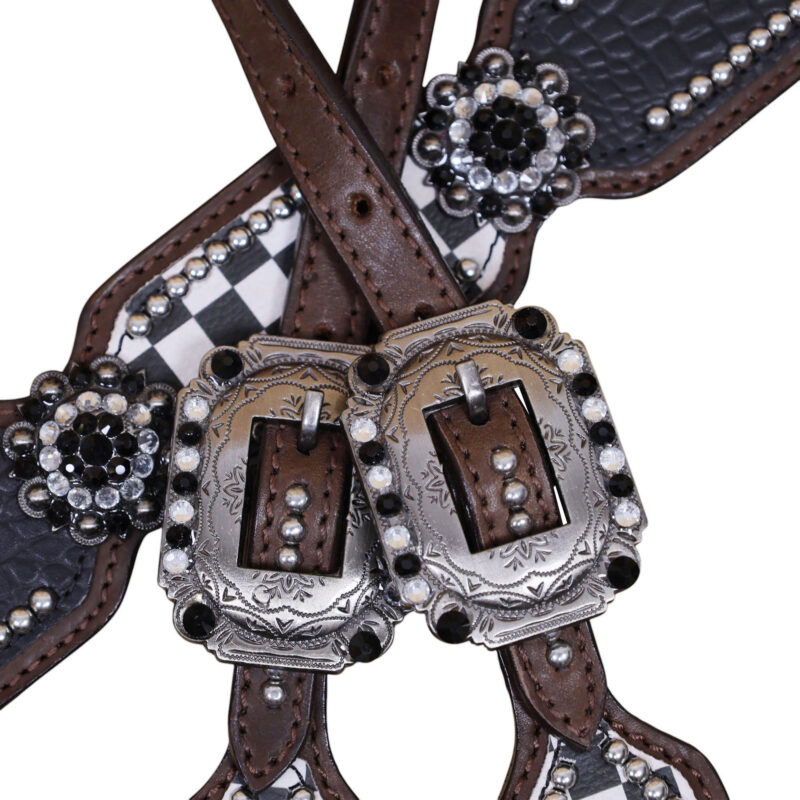 Western Leather Headstall Tack Set (HSBM 114357) - Image 3