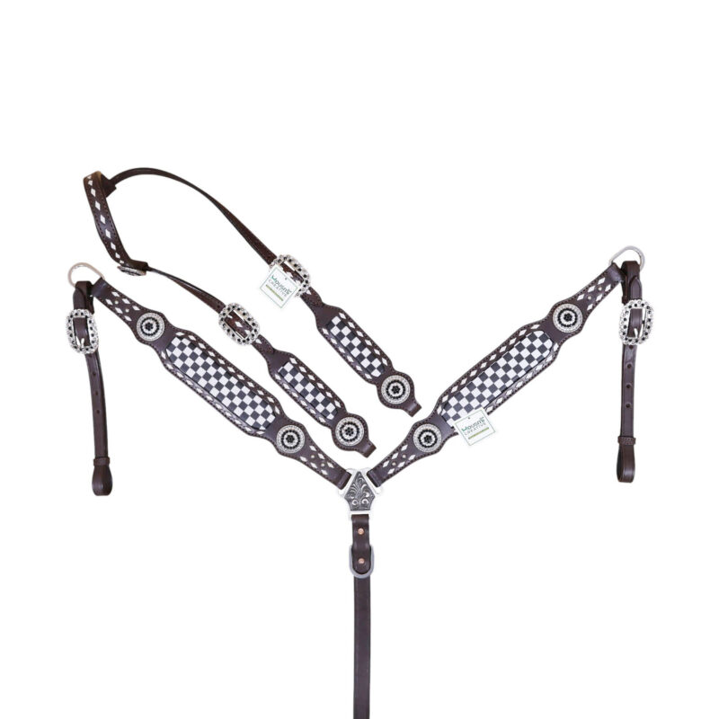 Western Leather Headstall Tack Set (HSBM 114358)