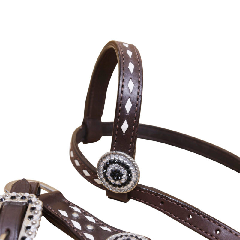 Western Leather Headstall Tack Set (HSBM 114358) - Image 4
