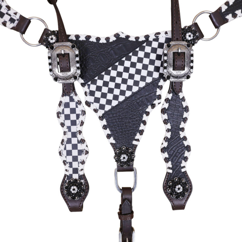 Western Leather Headstall Tack Set (HSBM 114359) - Image 3
