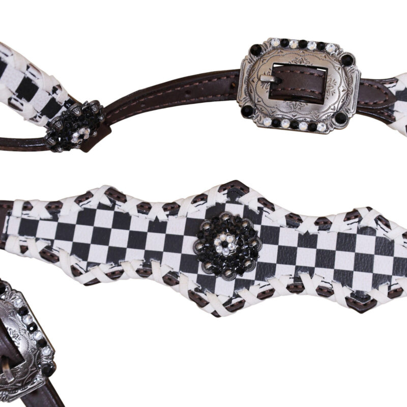 Western Leather Headstall Tack Set (HSBM 114359) - Image 5