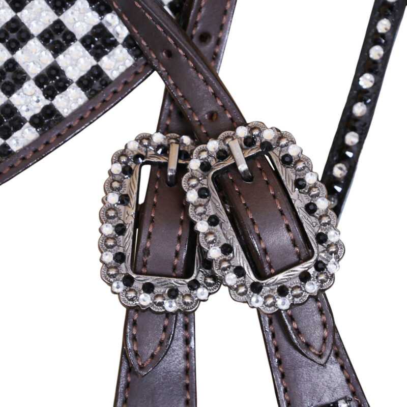 Western Leather Headstall Tack Set (HSBM 114360) - Image 5